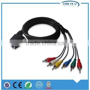 low price scart male to 6rca male high speed scart cable scart to coaxial cable