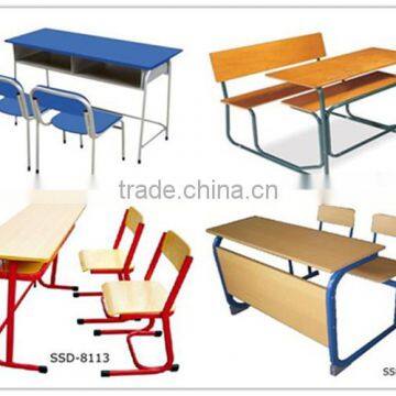Cheap Steel Wood Standard Classroom Desk and Chair photo-4