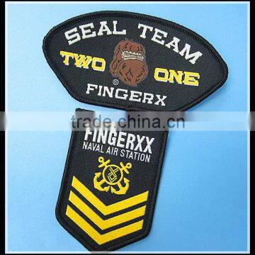 custom design logo embroidery woven patch badge