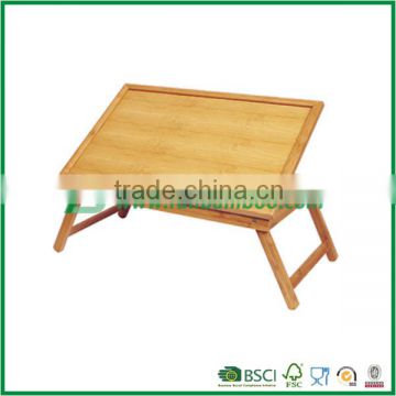 Bamboo hospital bed tray with legs