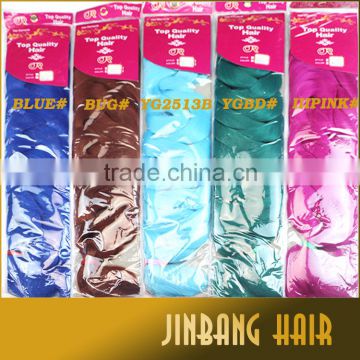 2016 Hot selling all colors 165g 41inch super clip hair braid synthetic new premium ultra jumbo braid