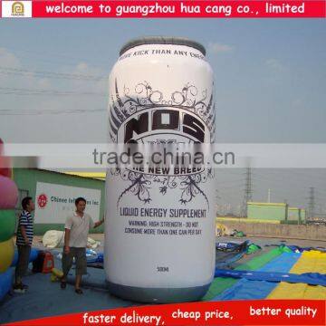2015 Cheap custom made inflatable beer can for event or advertisement