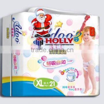 Super size XL soft breathable leak guard Baby Pull up diaper hand carry packing competitive cheap price OEM ODM free sample