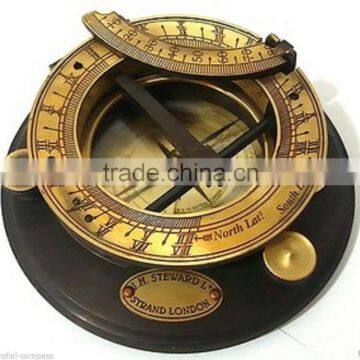 Antique Vintage Brass Gift Compass -maritime Sundial Compass 13510