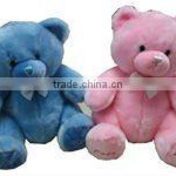 colorful teddy pink teddy and blue teddy