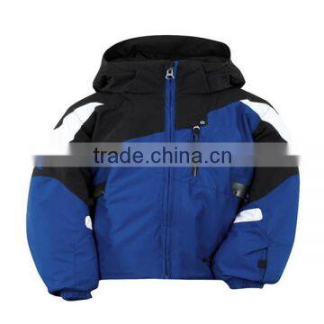 Fashion waterproof and warm winter snow jacket three color for boy