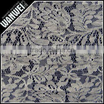 Phoenix and flowers fabrics Uk cotton nylon in textile manufactur maded to do double color lace fabric wholesale 4024