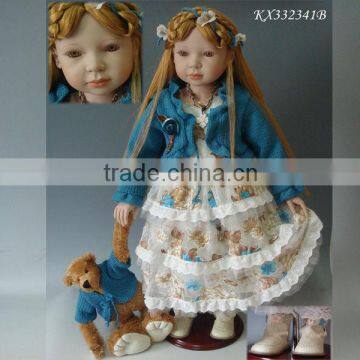 33 inch vinyl country girl baby dolls toys wholesale