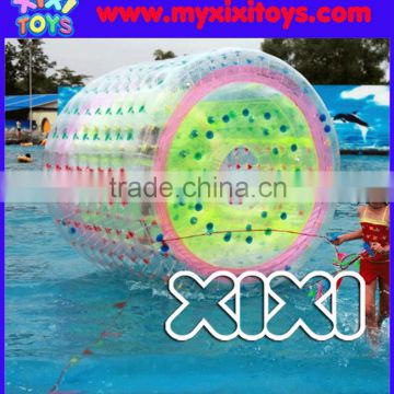 summer inflatable water roller, swimming water pool walking roller toy