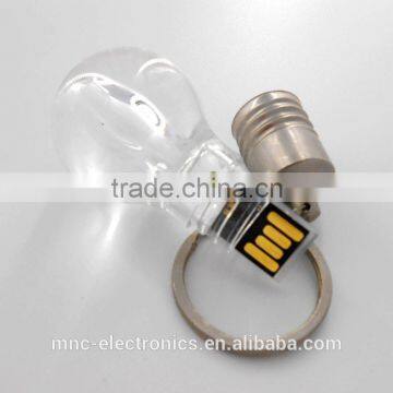 Stock Product Colorful Led Light Custom Logo Printing Full Capacity Bulb Shape Usb Flash Pen Drive Supplier's Choice photo-2