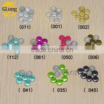 8mm Colorful Round Aluminum Hot Fix NailHead DIY For Garment Shoes Bags #GT104-8Z(Mix-s)