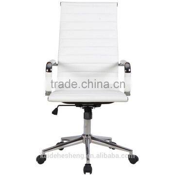 reception white leather medical office chairs