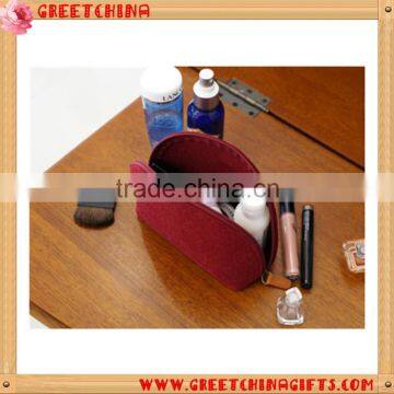 Promotional Customized Logo Cosmetic Travel Felt Bag