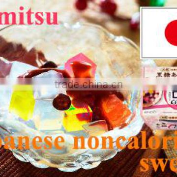 Japanese noncaloric confectionery ENDO's 'Zero Calorie' Kokuto(brown sugar syrup) Anmitsu 170g