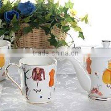 AMERICAN style coffee tea espresso set cup & saucer dinner ware set ceramic melamine tableware set