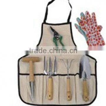 7pcs garden tools set with a apron
