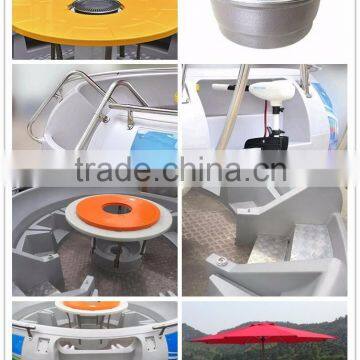 HEITRO plastic water restaurant bbq donut boat restaurant boat