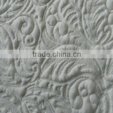 made in china flame retardant rayon polyester knitting jacquard mattress fabric