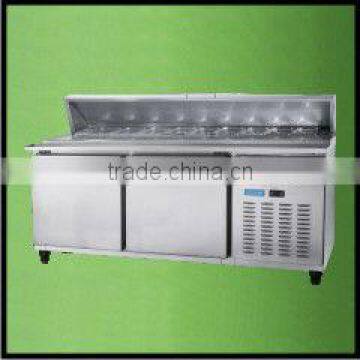 Commercial stainless steel kitchen pizza workbench freezer