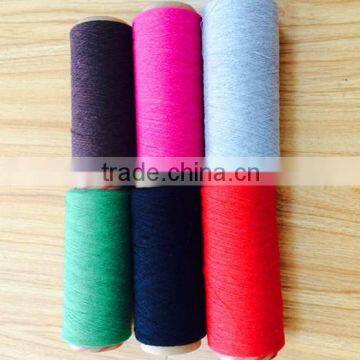 Ne 12/1 recycled cotton polyester blended yarn dyed yarn