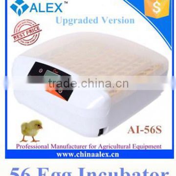 AI-56S CE marked 56 egg incubator capacity full automatic incubarot/mini egg incubator with best price