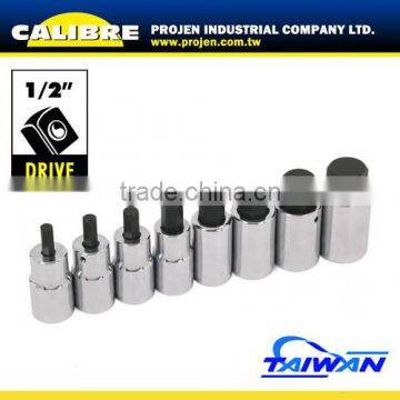 CALIBRE 6-19mm 1/2"Dr 8pc Hex Bit Set