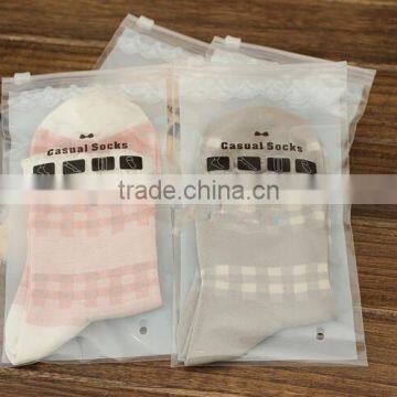 Ladies Floral Jacquard Socks With Small White Lace Bow Sweet and Elegant Style