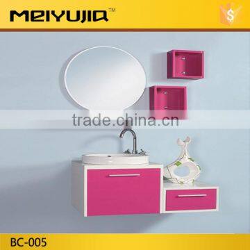 500$ coupon hot sale floor mounted new design pvc bathroom cabinet