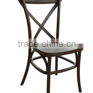 New design wedding chair/stackable cross back chair