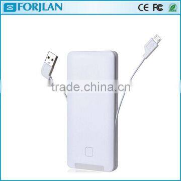 3 in 1 5000mah power bank with built in cable