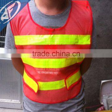 Construction protection reflective vest Orange red highway traffic vests Reflective safety clothing