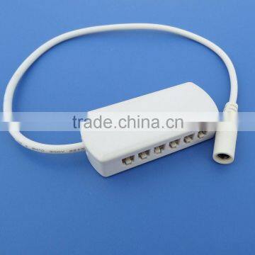 LED 24-V Converter 30 Watt 24V 12-fach AMP-Verteiler Connection Cable With DC Jack Power Connector 2.1*5.5mm