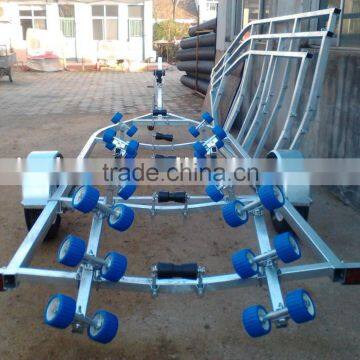 heavy duty single hydraulic alxe boat trailer