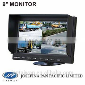 Monitors MQ-CM9010MQ, 9" car quad monitor, 9" LCD quad monitor, 9" quad split monitor, car backup monitor, dashboard monitor