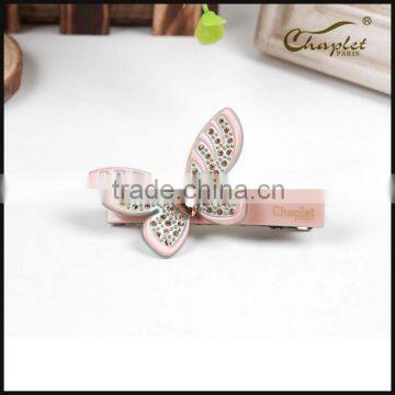 2015 new arrival fashion rhinestone butterfly hair accessory of hairgrip for women