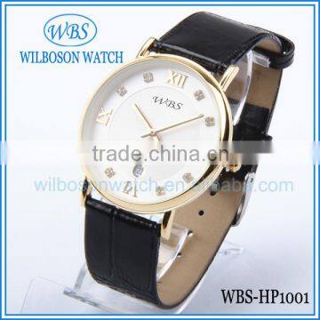 Free samples pu leather watches for woman