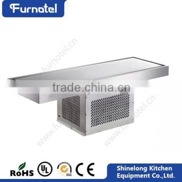 Competitive Price New Design Build-In Freezer Plate Small Refrigerated Showcase