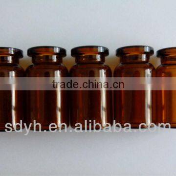 7ml amber tubular glass vial