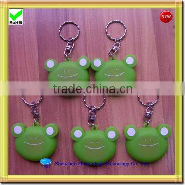 silicone frog shape keychain led flashlight wholesale