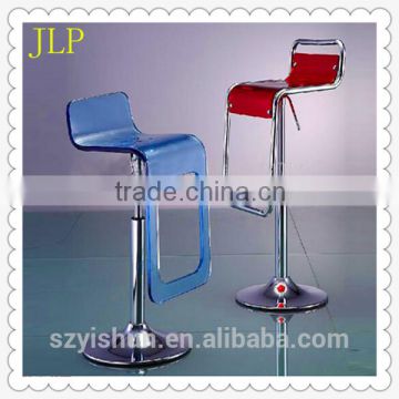 Acrylic rotatable chair with hob supporting