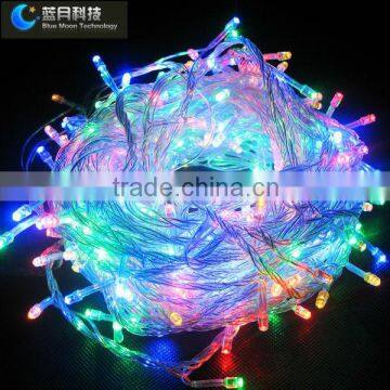Outdoor multicolor RGB copper wire led string lights for christmas decoration