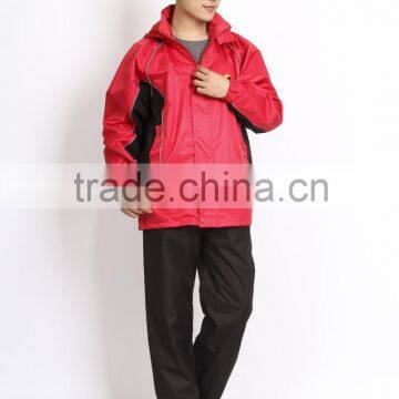 Best selling PVC polyester raincoat or rain suit