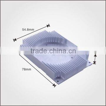 Silver anodized Aluminum extrusions with planer slots VGA cooling heatsink