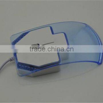 Wired USB transparent computer game mouse