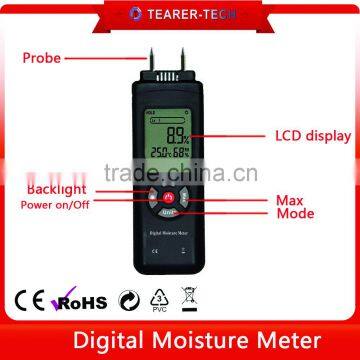 Pocket 3 In 1 Multi-function 2 Pin Digital Wood Moisture Meter with temperature and Humidity TL-700