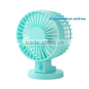 Factory Promotion 2 Blade USB Fan Fashion Candy Color Table Mini Fan