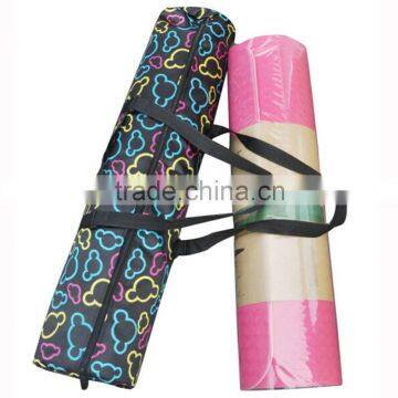 Hot Selling Full Printed Satin Round Handle Fashion Yoga Bag photo-6