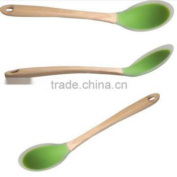 Best quality and Heat resistent different types of ladle,soup ladle with wooden handle, Food grade different types of ladle