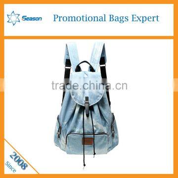 China suppliers denim drawstring bag school backpack bag                        
                                                                                Supplier's Choice