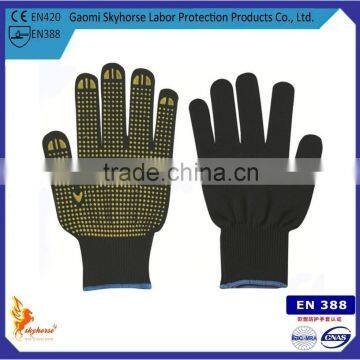 Anti -slip PVC Dotted gloves For Package